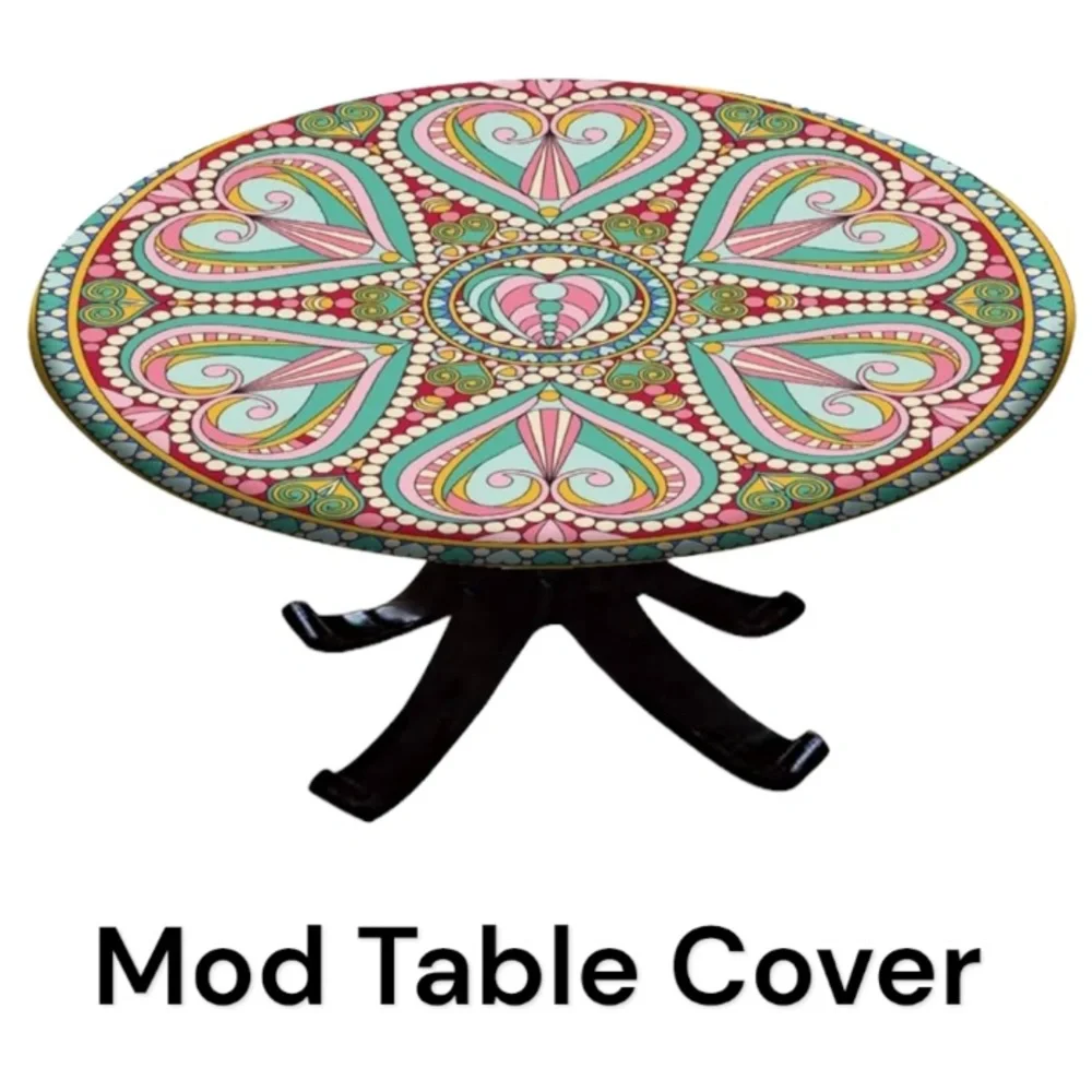 New Mod polyester table cover or ottoman cover fits 40-44”